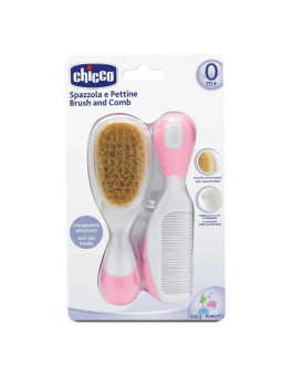 Chicco Brosse Et Peigne Rose 0m+