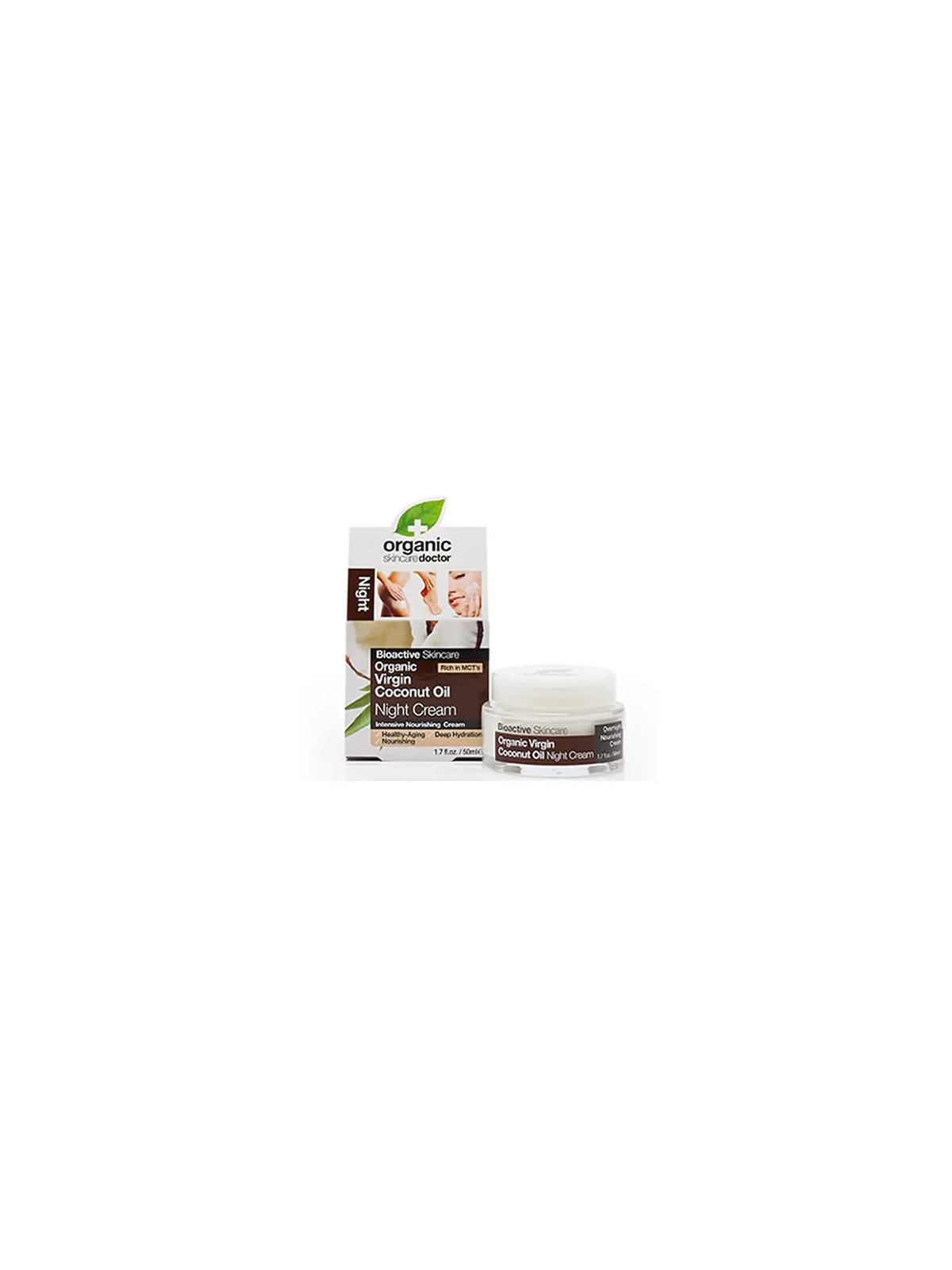 Dr. Organic Virgin Coconut Oil Crème Hydratante De Nuit 50ml