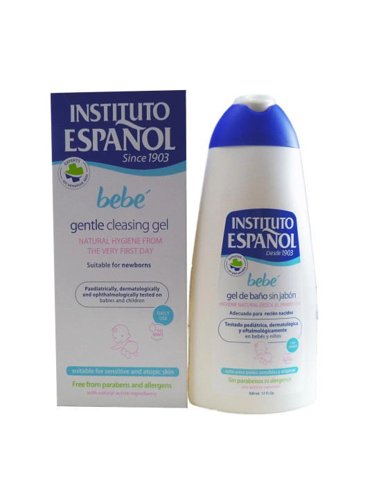 Instituto Español Gel De Bain Pour Bébé Sans Savon Peau Sensible Sans Allergènes 500ml
