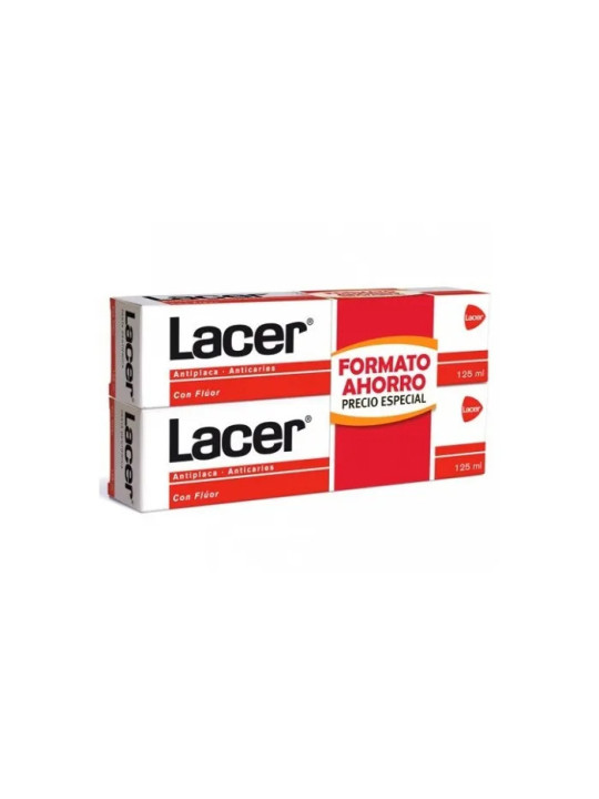 Lacer Dentifrice Antiplaque Anticaries 2x125ml