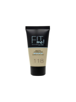 Maybelline Fit Me Matte + Poreless Foundation 118 Nude 30ml