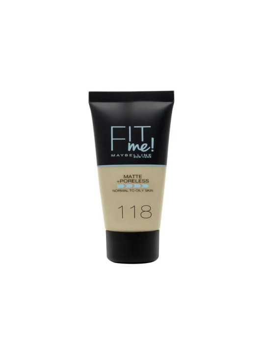 Maybelline Fit Me Matte + Poreless Foundation 118 Nude 30ml