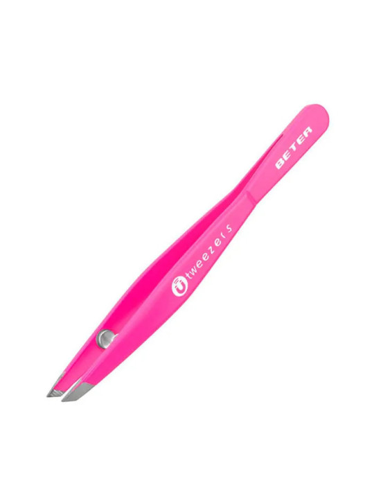 Beter Tweezers Magnetic Slanted Tip Pink