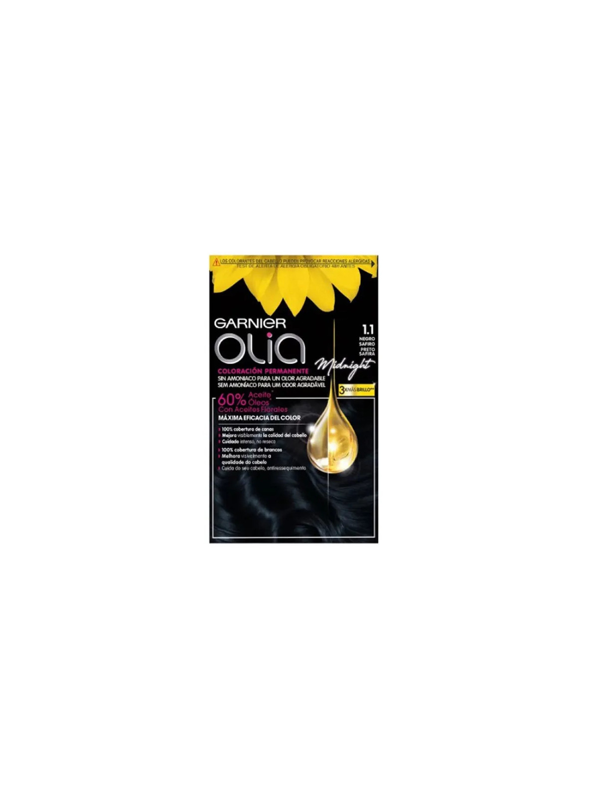 Garnier Olia Coloration Permanente 1.10 Noir Saphir
