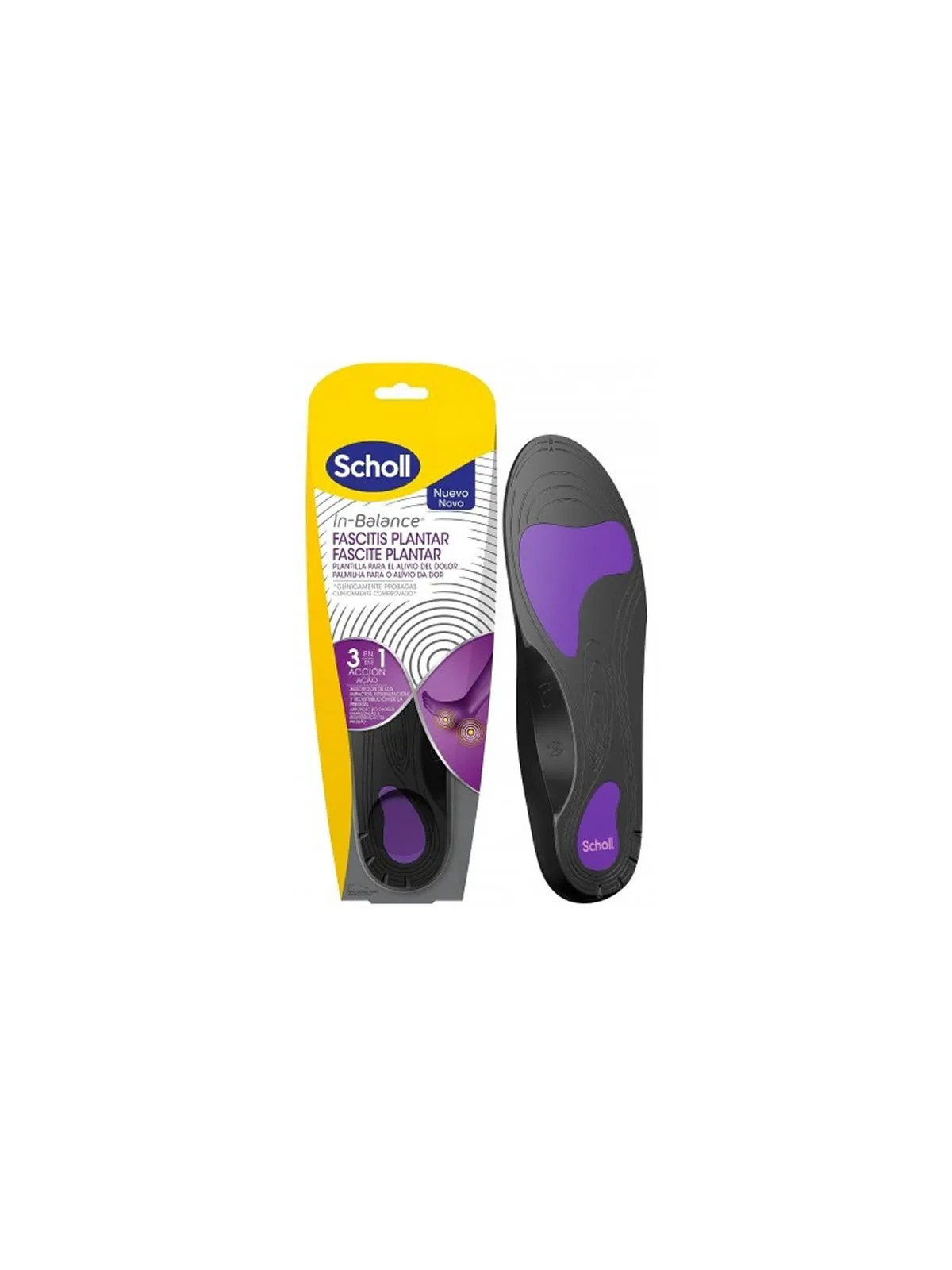 Scholl In-Balance Semelles Fasciite Plantaire Taille M