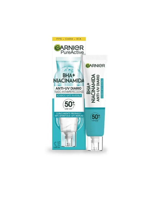 Garnier Pure Active BHA Niacinamide Fluide Anti-Imperfections SPF50 40 ml