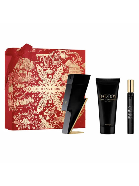 Carolina Herrera Bad Boy Eau de Toilette Vaporisateur 100ml Coffret 3 Produits