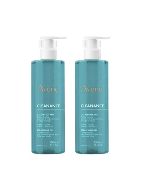 Avène Cleanance Duo Gel Nettoyant 2 x 400ml