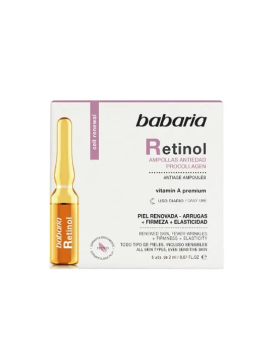 Babaria Rétinol Ampoules Anti-Âge 5x2ml