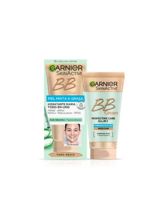 Garnier BB Crème Peau Mixte à Grasse Teinte Medium 50ml
