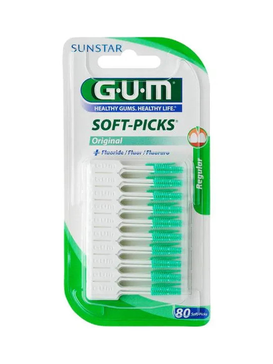 Gum Soft-Picks Original avec Fluorure Regular 80 Unités