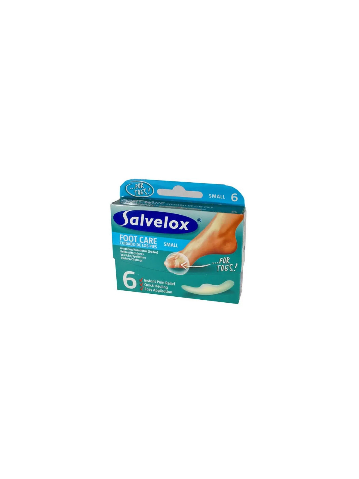 Salvelox Emplâtre Hydrocolloïde Petit 6 Unités 21x64mm