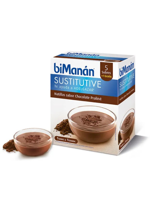 Bimanán Sustitutive Crèmes au Praliné 5 Unités
