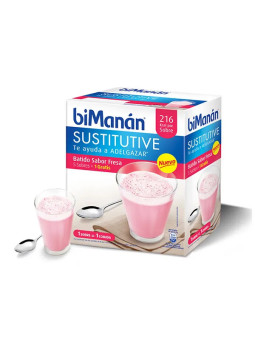 Bimanán Sustitutive Milk-Shake à la Fraise 5+1 Unités