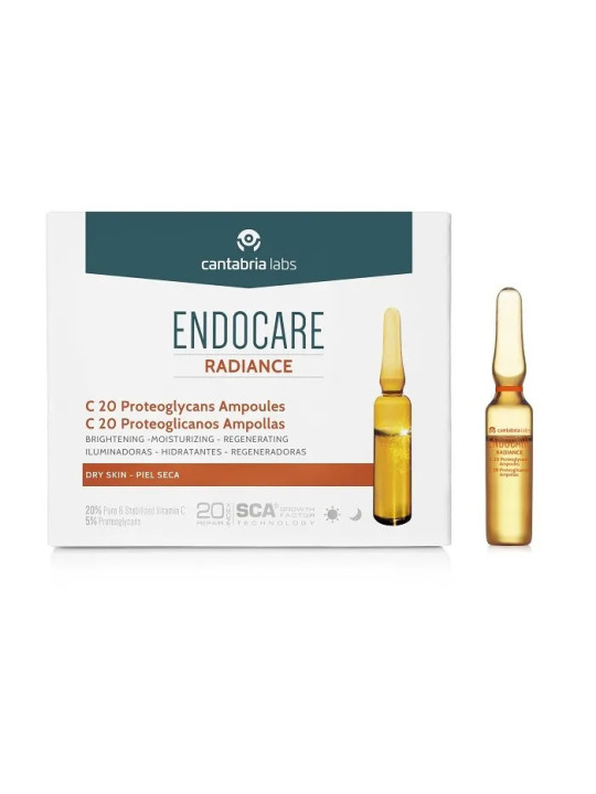 Endocare C20 Protéoglycanes 30 Ampoules 2ml - Peau Sèche et Déshydratée