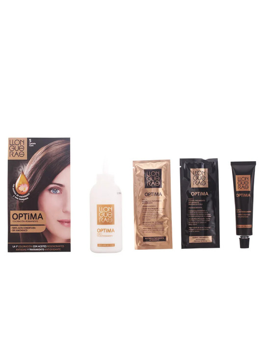 Llongueras Optima Coloration Permanente Sans Ammoniaque 5 Châtain Clair