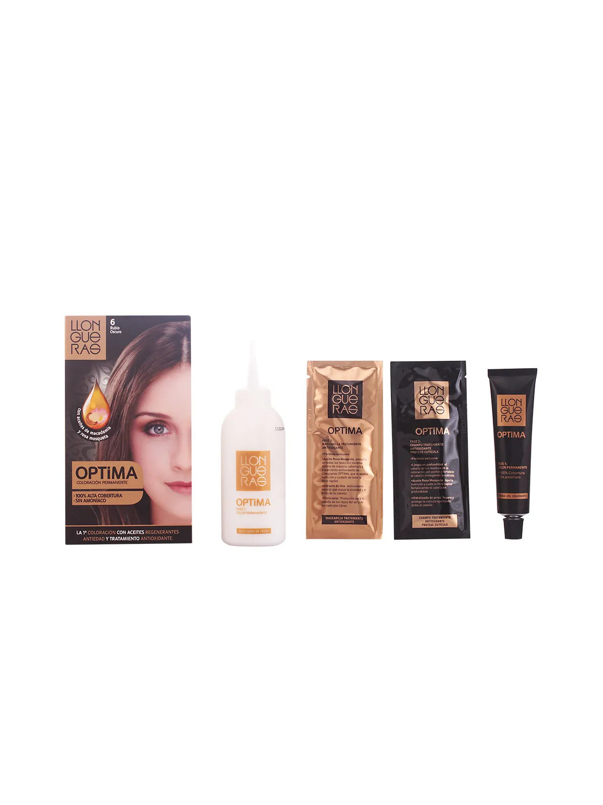 Llongueras Optima Coloration Permanente Sans Ammoniaque 6 Blond Foncé