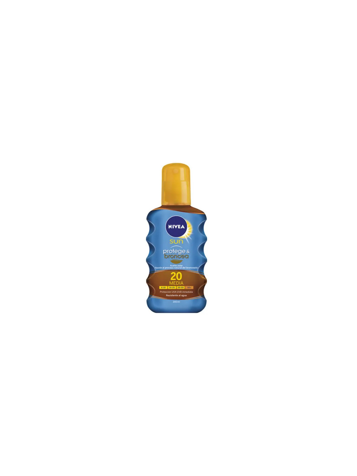 Nivea Sun Huile Sèche Protect And Bronze SPF20 200ml