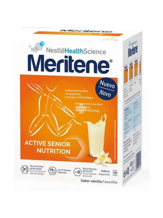 Meritene Boisson Saveur Vanille 15 Sachets