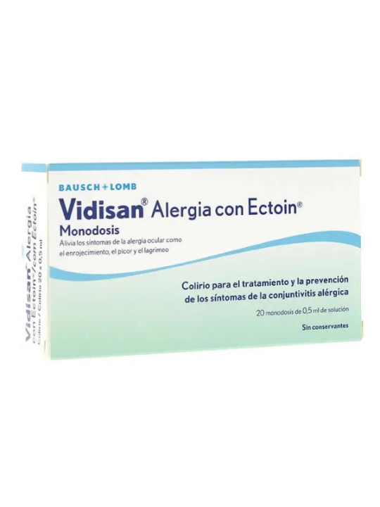 Vidisan Collyre Anti-Allergique Monodose 20 x 0.5ml