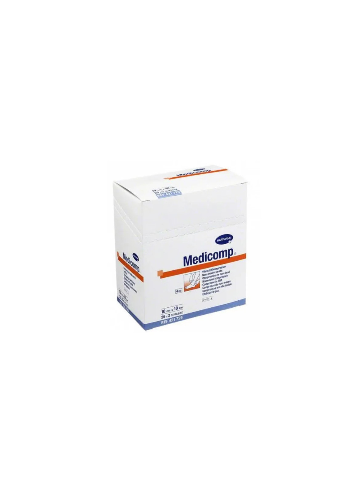 Hartmann Medicomp Compresses en Non-Tissé 10x10cm 2x25 Unités