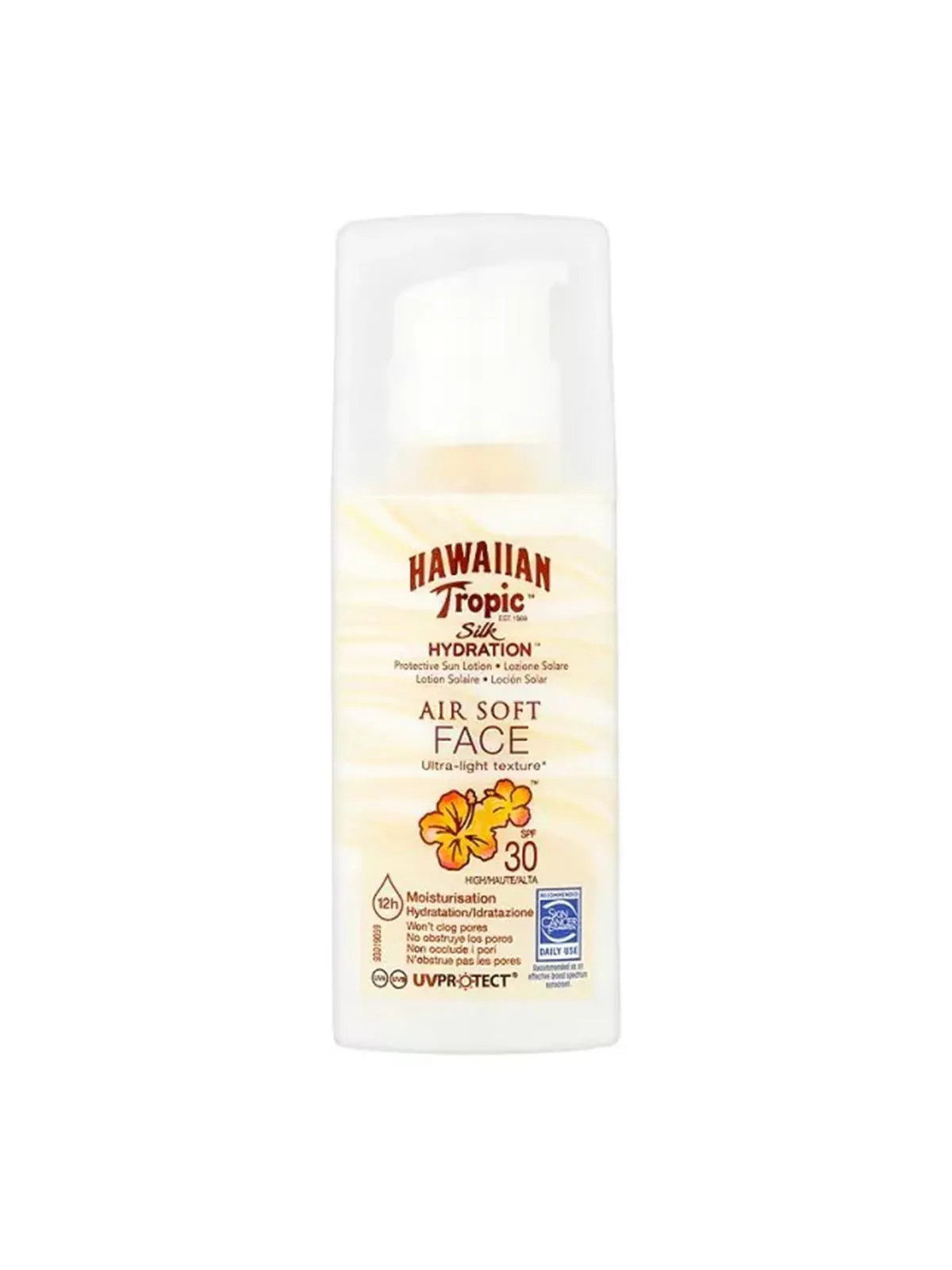 Hawaiian Tropic Silk Hydration Air Soft Lotion Solaire Visage SPF30 50ml