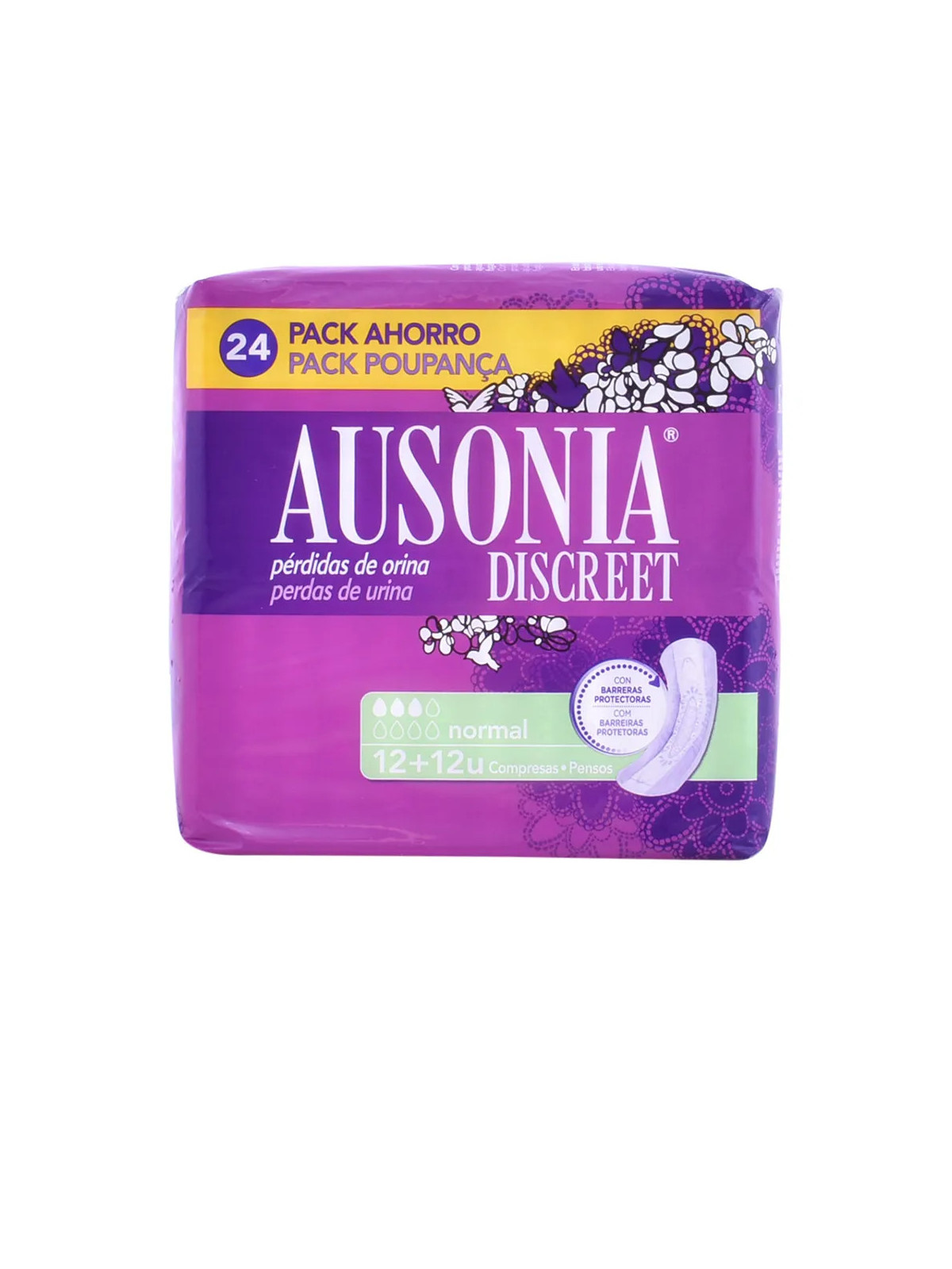Ausonia Discreet Normal Serviettes Hygiéniques 24 Unités