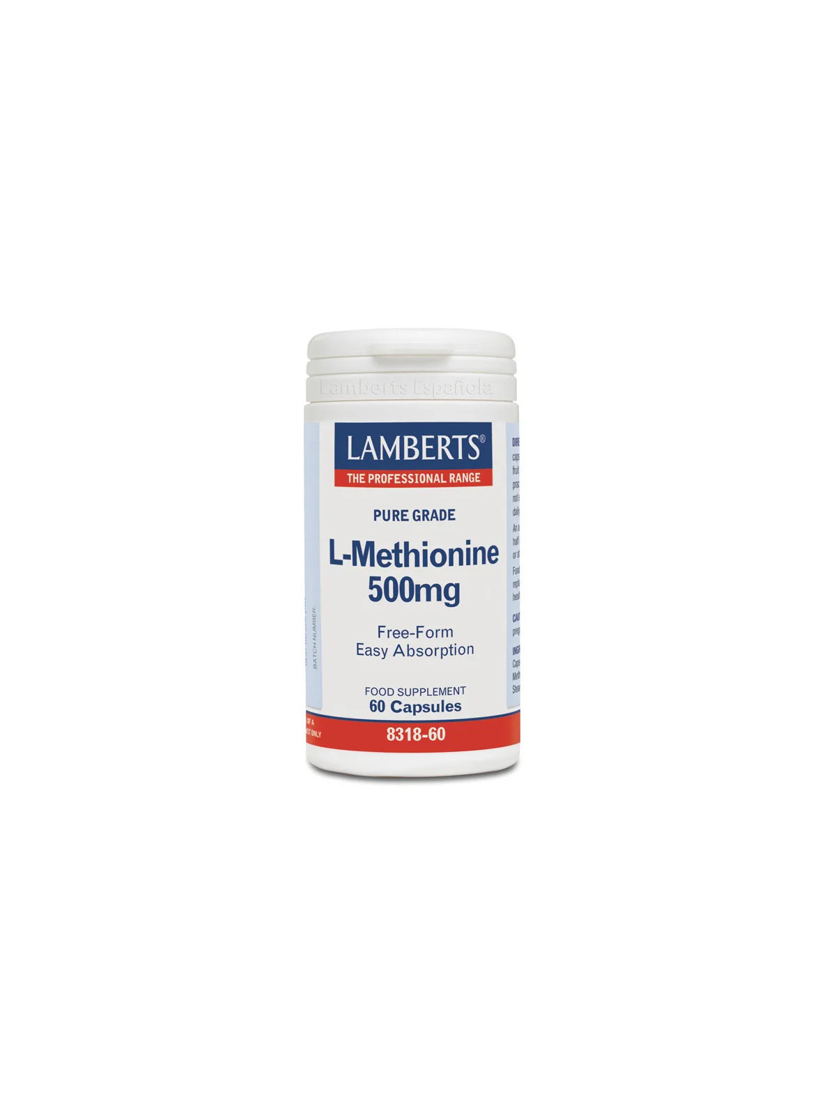 Lamberts L-Méthionine 500mg 60 Gélules