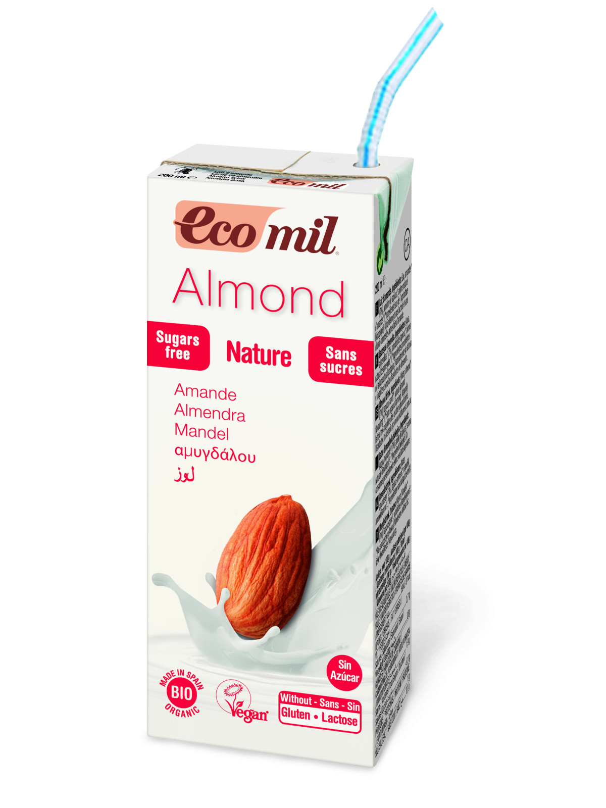 Ecomil Boisson Amande Nature Bio 200ml