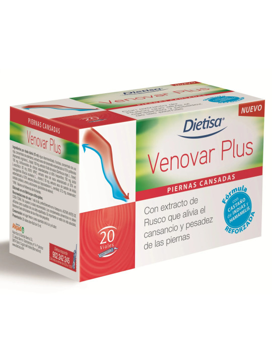 Dietisa Venovar Plus 20 ampoules
