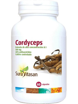 Sura Vitas Cordyceps 500mg 60 capsules végétales