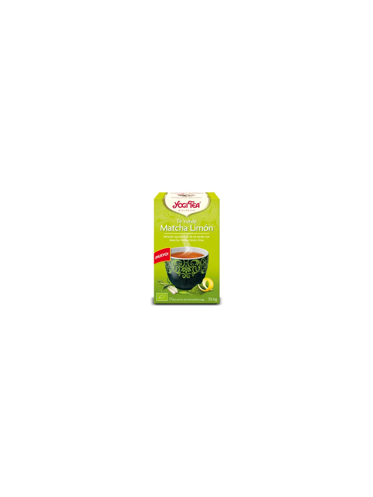 Yogi Tea Thé Vert Matcha Citron 17 sachets x 1,8g