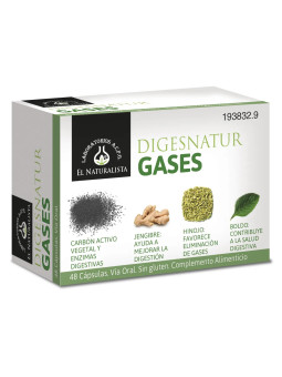 El Natural Digesnatur Gases 650mg x 48 Capsules