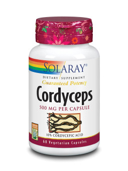 Solaray Cordyceps Extrait 500 mg 60 Capsules