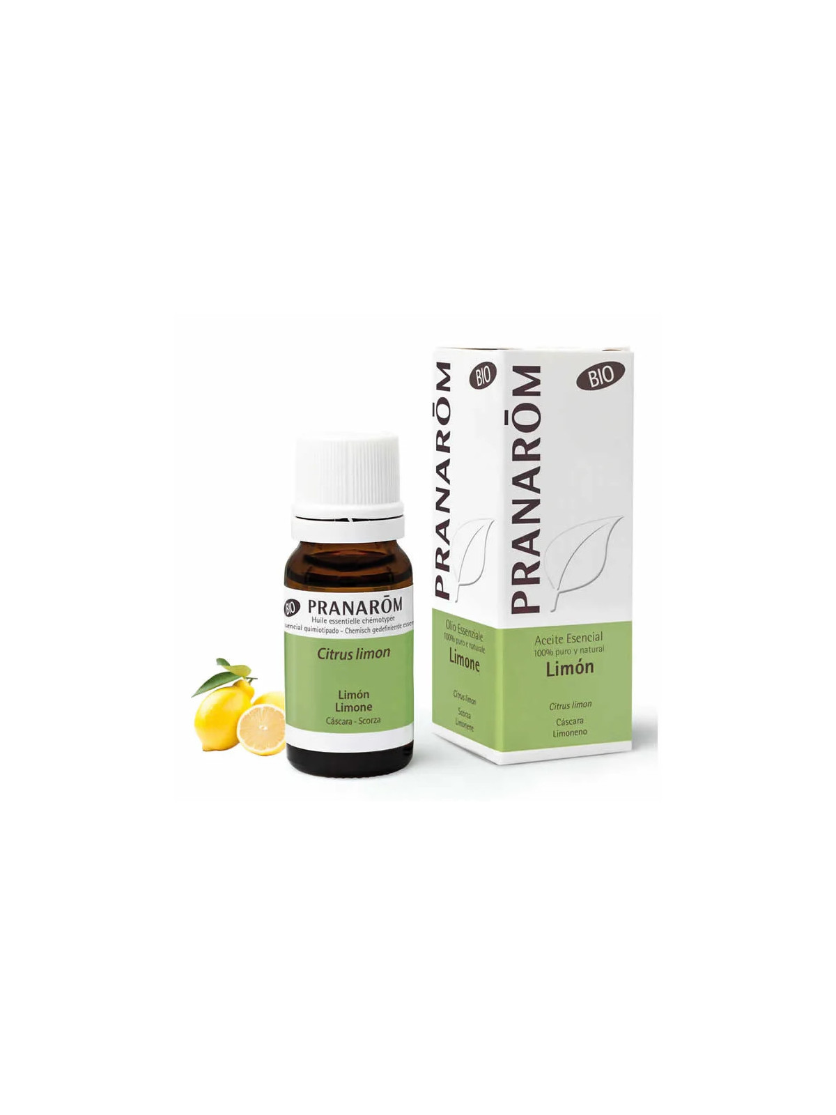 Pranarôm Citron Zeste (Citrus limon) Huile Essentielle Bio 10ml