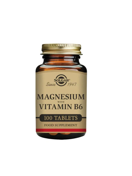 Solgar Magnésium avec Vitamine B6 100 Comprimés
