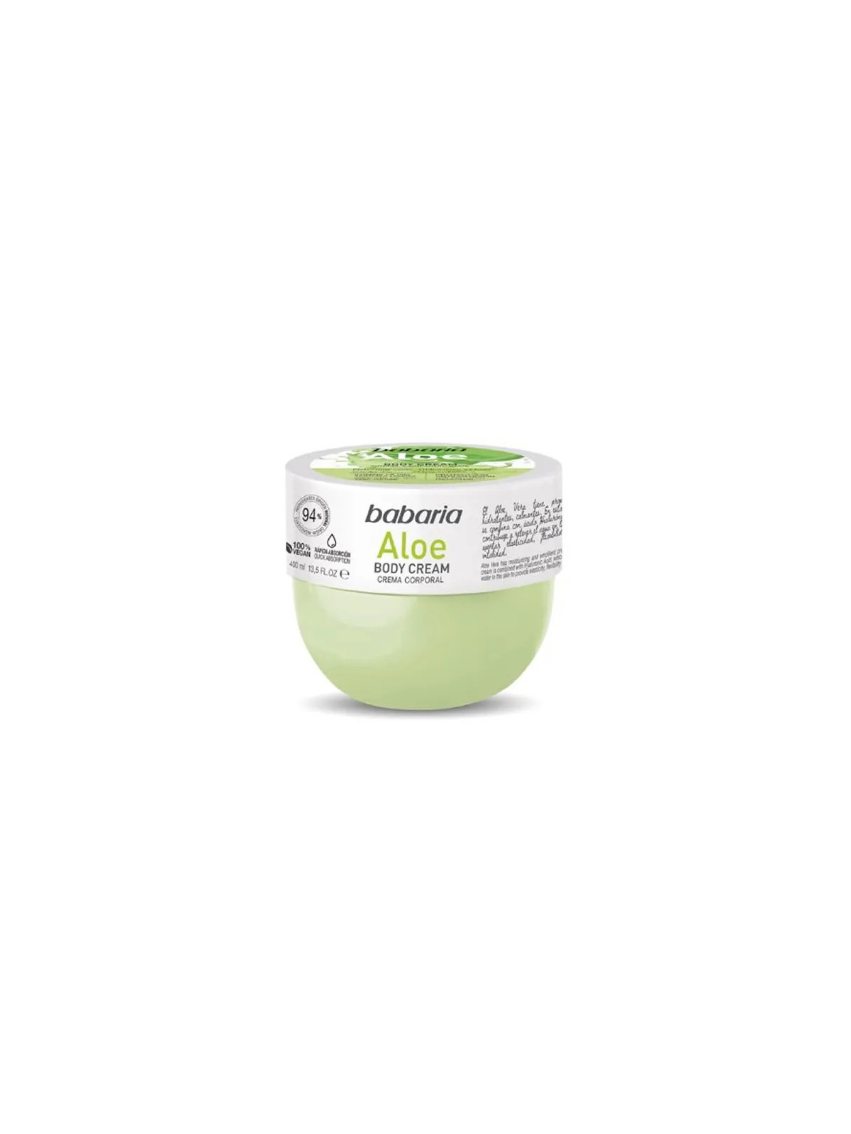 Babaria Aloe Crème pour le Corps 400ml