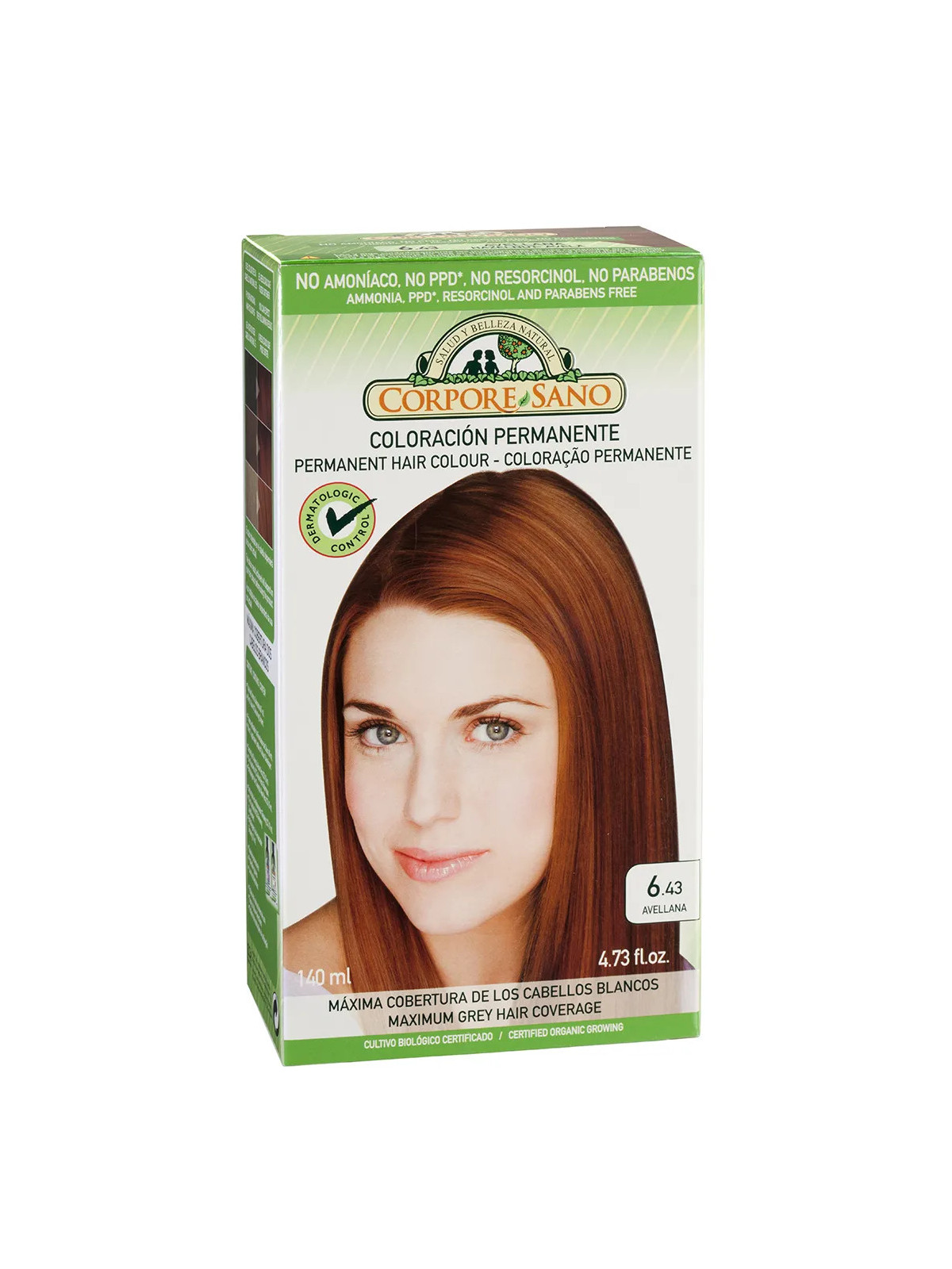 Corpore Teinture 6,43 Noisette 140ml Bio