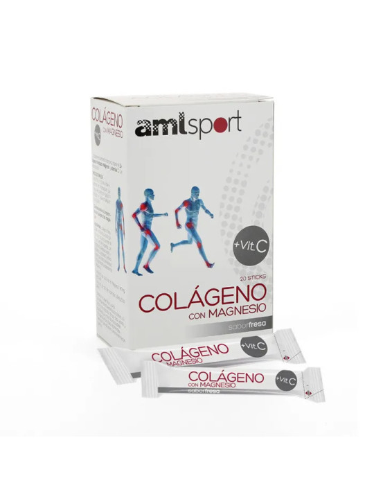 Ana María Lajusticia Collagène avec Magnésium Amisport Fraise 20 Sticks