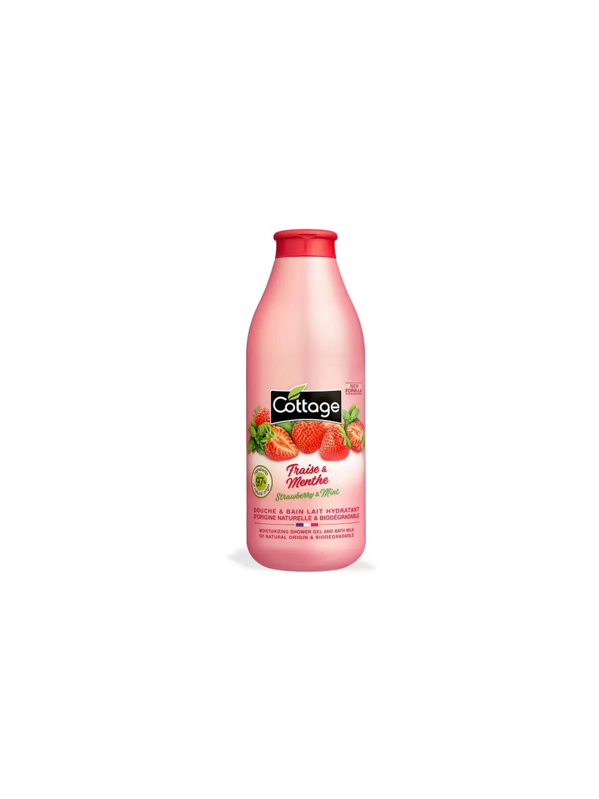 Cottage Douche Lait Hydratant Fraise & Menthe 750ml