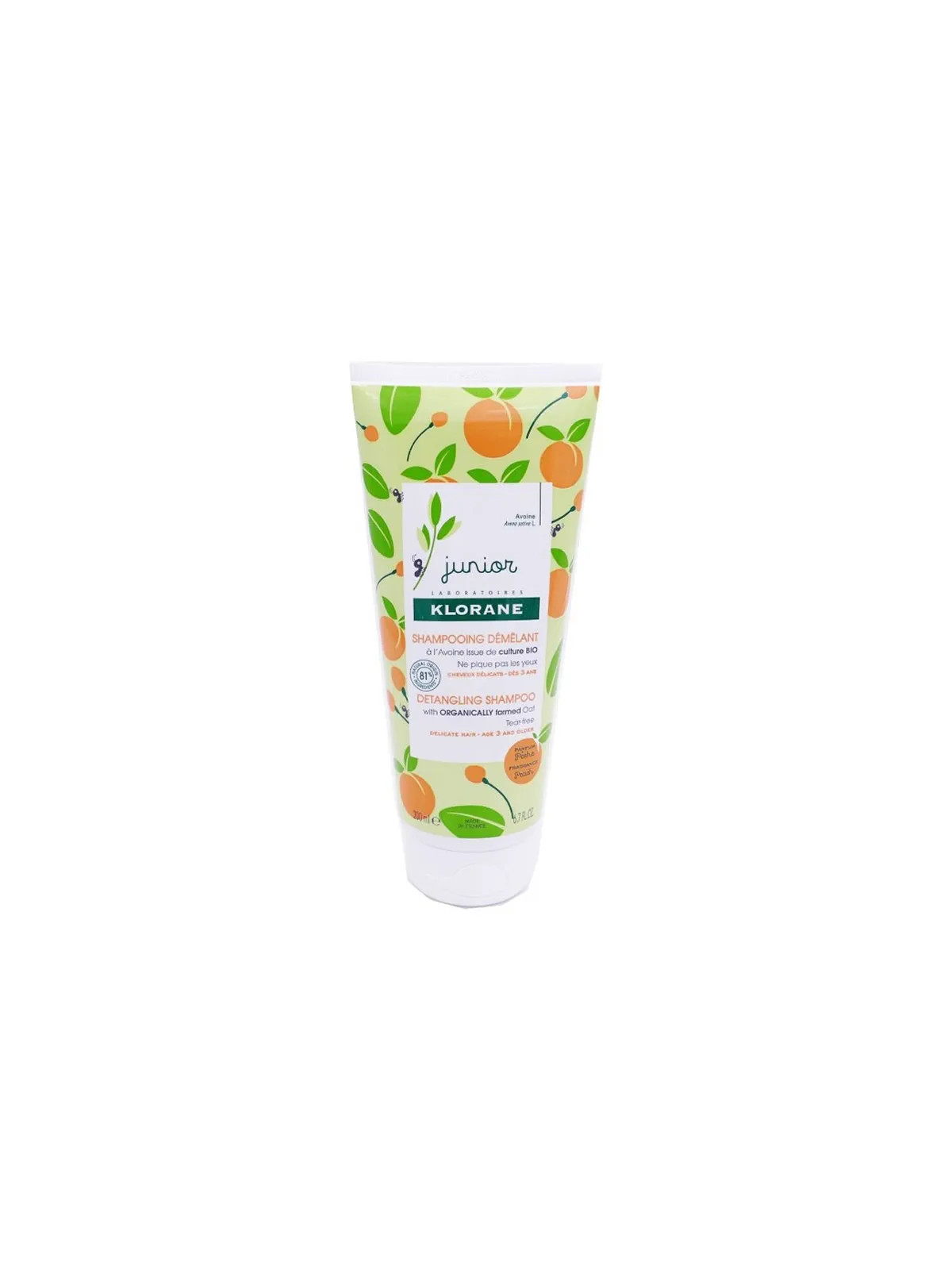 Klorane Shampooing Démêlant Junior à la Pêche 200 ml