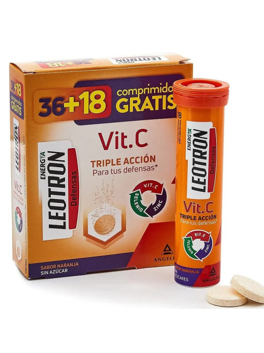 Leotron Vitamine C 36 + 18 Comprimés Effervescents