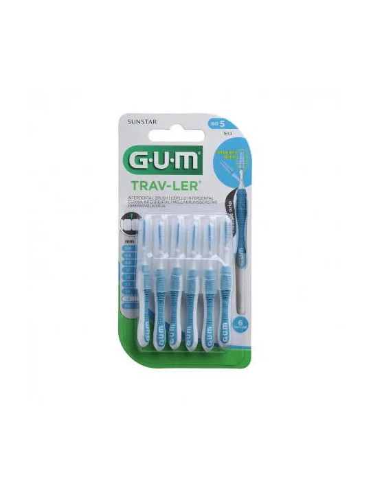 GUM Trav-Ler Brossette Interdentaire 1,6mm 6 Unités