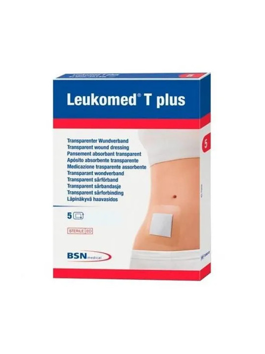 BSN Medical Leukomed T Plus Pansement Transparent Absorbant 10x30cm 5 Pansements