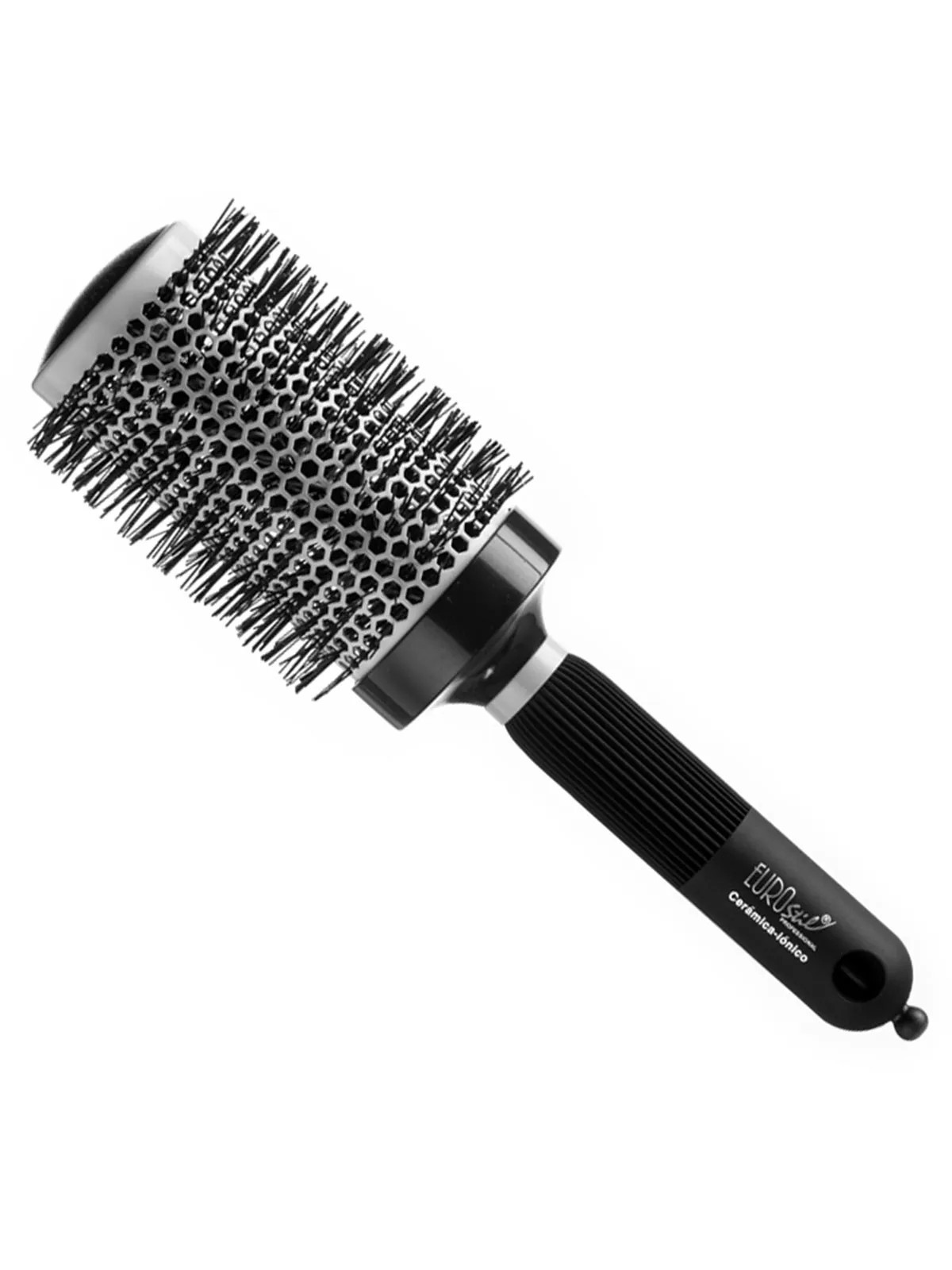 Eurostil Brosse Thermique Ionique Manche Caoutchouc 53mm 1 unité