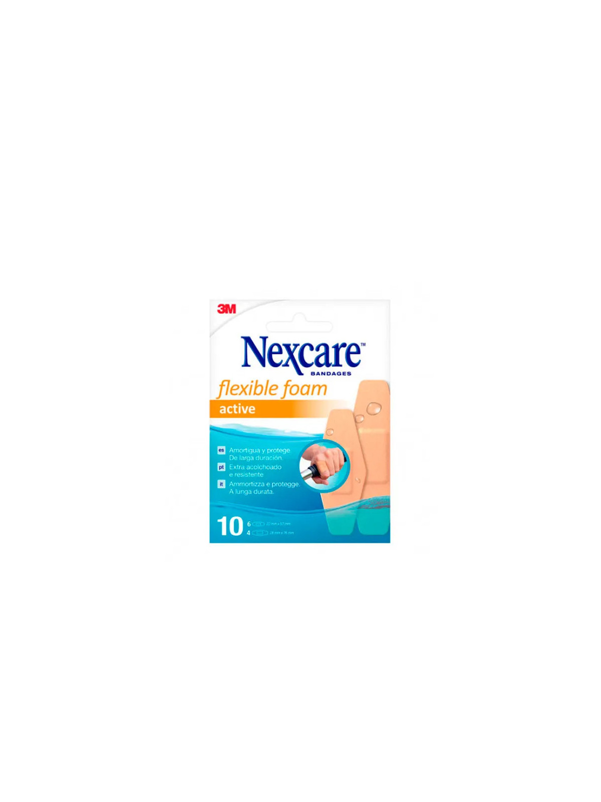 Nexcare Active Bandes Assorties 10 Pièces
