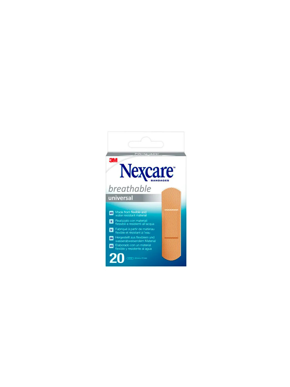 Nexcare Pansements Plastiques 20 Bandes 19x76mm