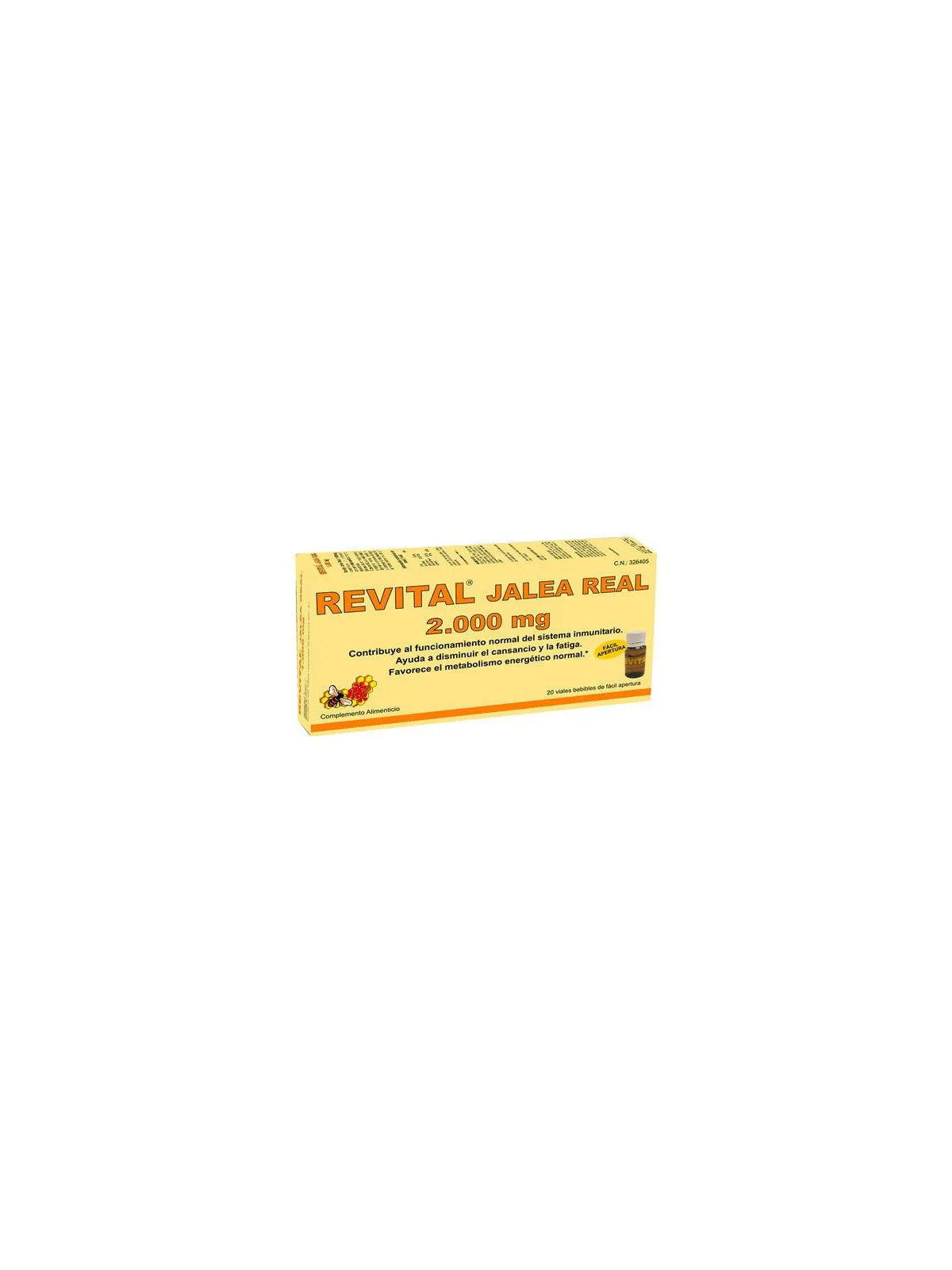 Pharma OTC Revital Gelée Royale 2000mg 20 Ampoules Buvables