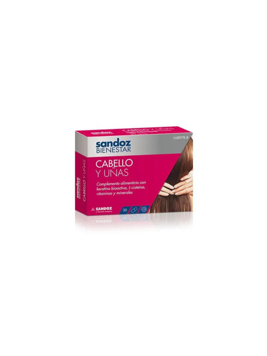 Sandoz Bienestar Cheveux et Ongles 30 Capsules