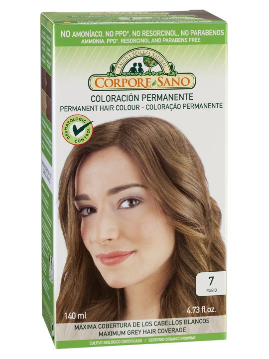 Corpore Sano Teinture Capillaire 7 Blond 140ml Bio